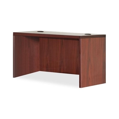 Lorell LLR69902 Rectangular Desk Shell 30"W Mahogany