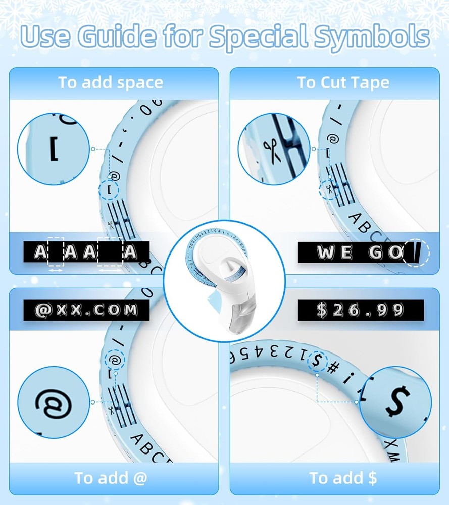 Phomemo Omega S Embossing Label Maker Manual Embossed Label Maker with Tape