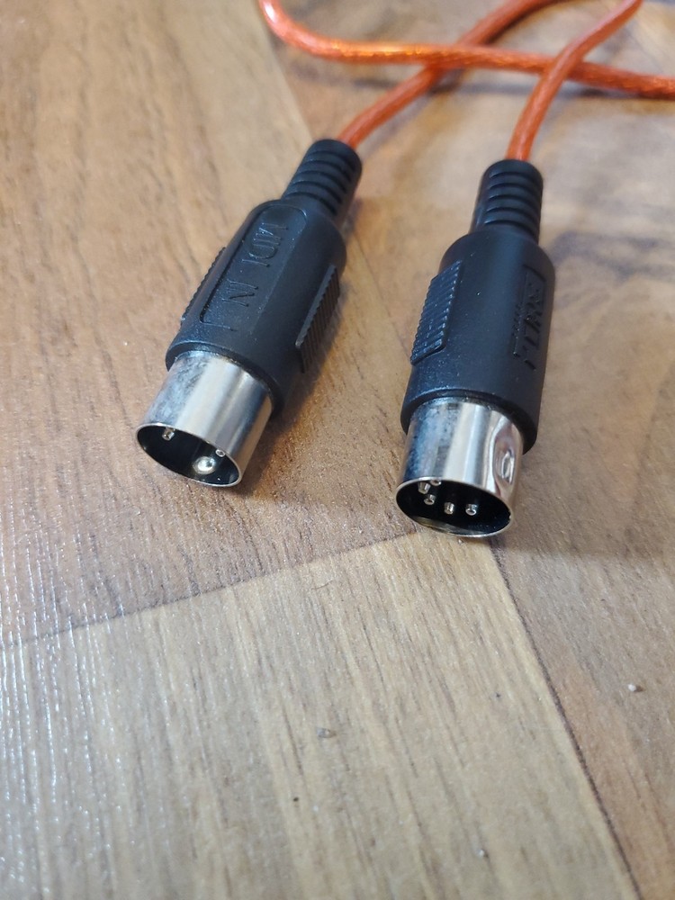 MIDI to USB Interface Cable Adapter for Keyboard/Synthesizer, Windows/Mac, 6.5Ft