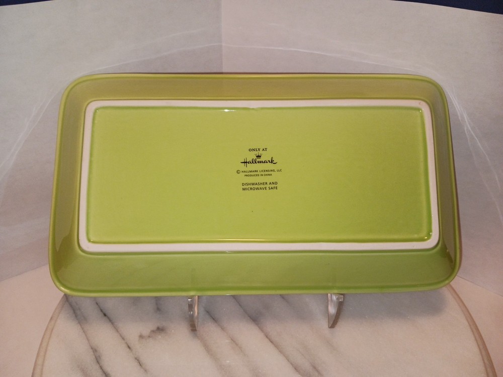 Easter Hallmark 'Spring is Served' Bunny Rabbit Tray - Ceramic Serving Tray