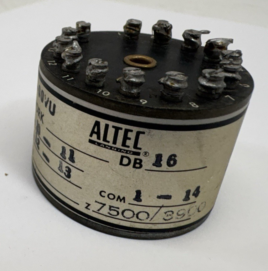 Altec Lansing Type VU 8010-00VU Multiple Network Attenuator DB 16 – 7500Ω