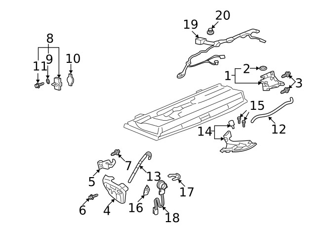 Genuine GM Lock Switch 88894769