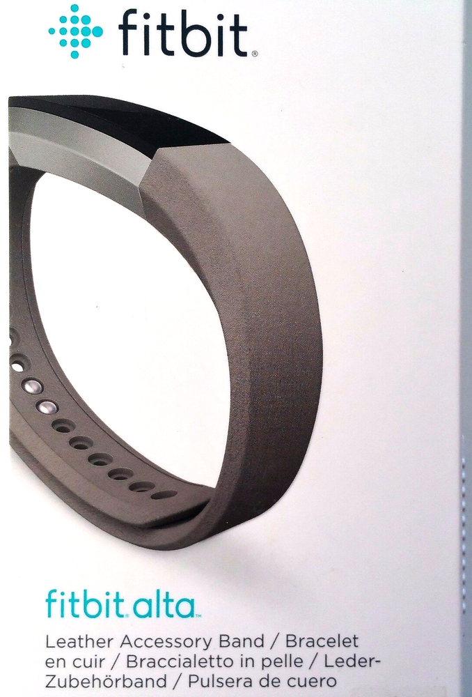 Fitbit Alta Leather Band Replacement Accessory Small Grey OEM New Sealed!