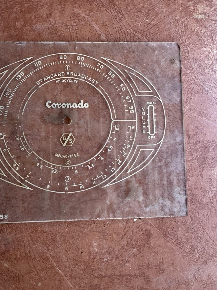 Coronado Radio Dial Bezel Faceplate