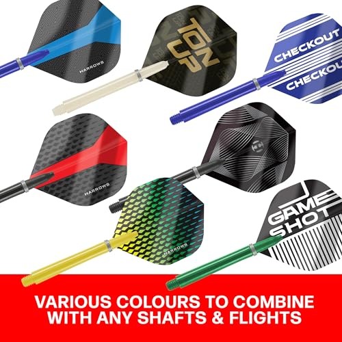 210pc Darts Accessories Set - Amazing Bundle Includes Dart Stems, Dart