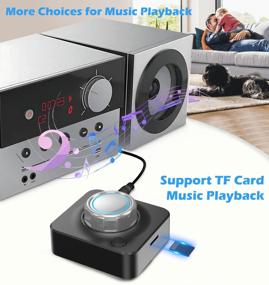 Bluetooth Receiver for Home Stereo, Bluetooth to RCA Adapter for Old Receiver...