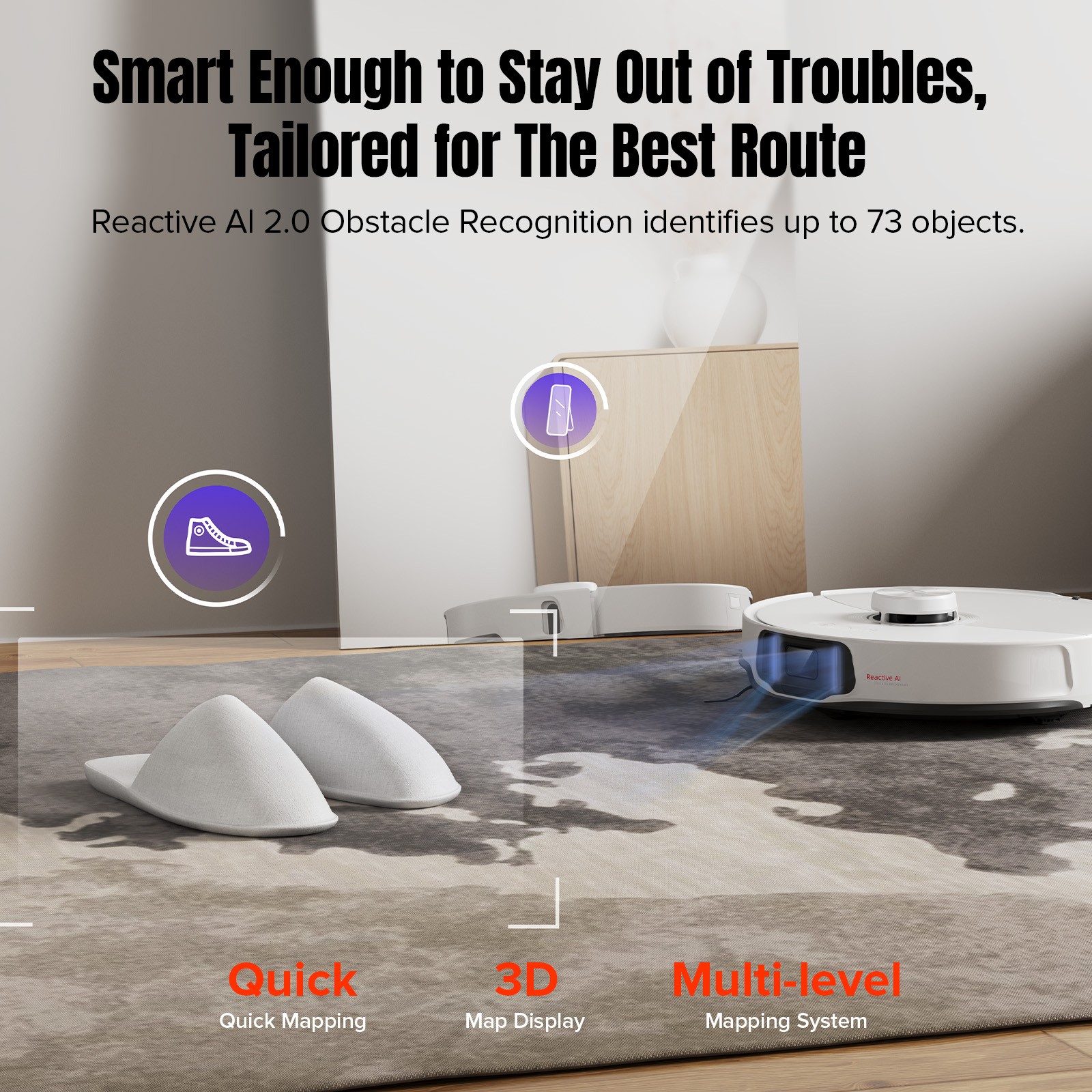 Roborock S8 MaxV Ultra Robot Vacuum, FlexiArm Design, Self-Drying, 10000Pa - CR