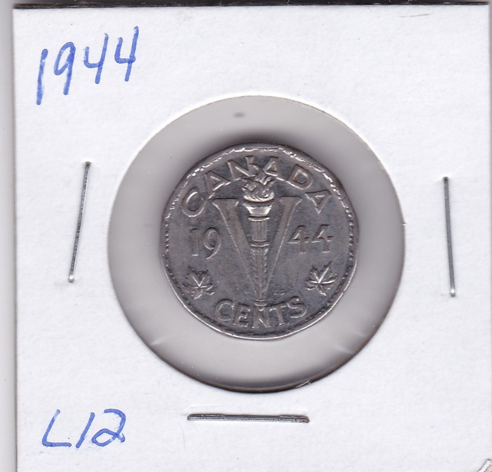 1944 Canada 5 Cents L12