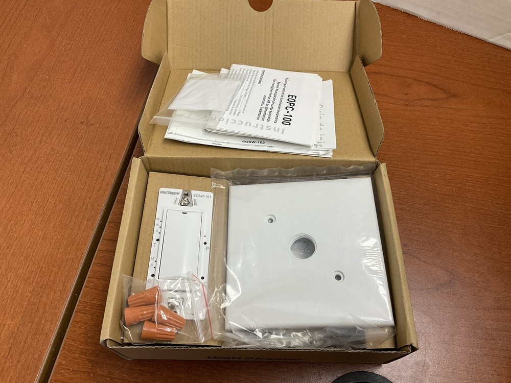 Wattstopper EOKT-101-W Wireless RF Occupancy Sensor Kit with White RF switch