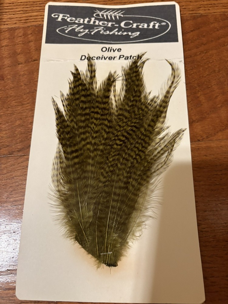Feather Craft Fly Fishing Olive Deceiver Patch Feathers