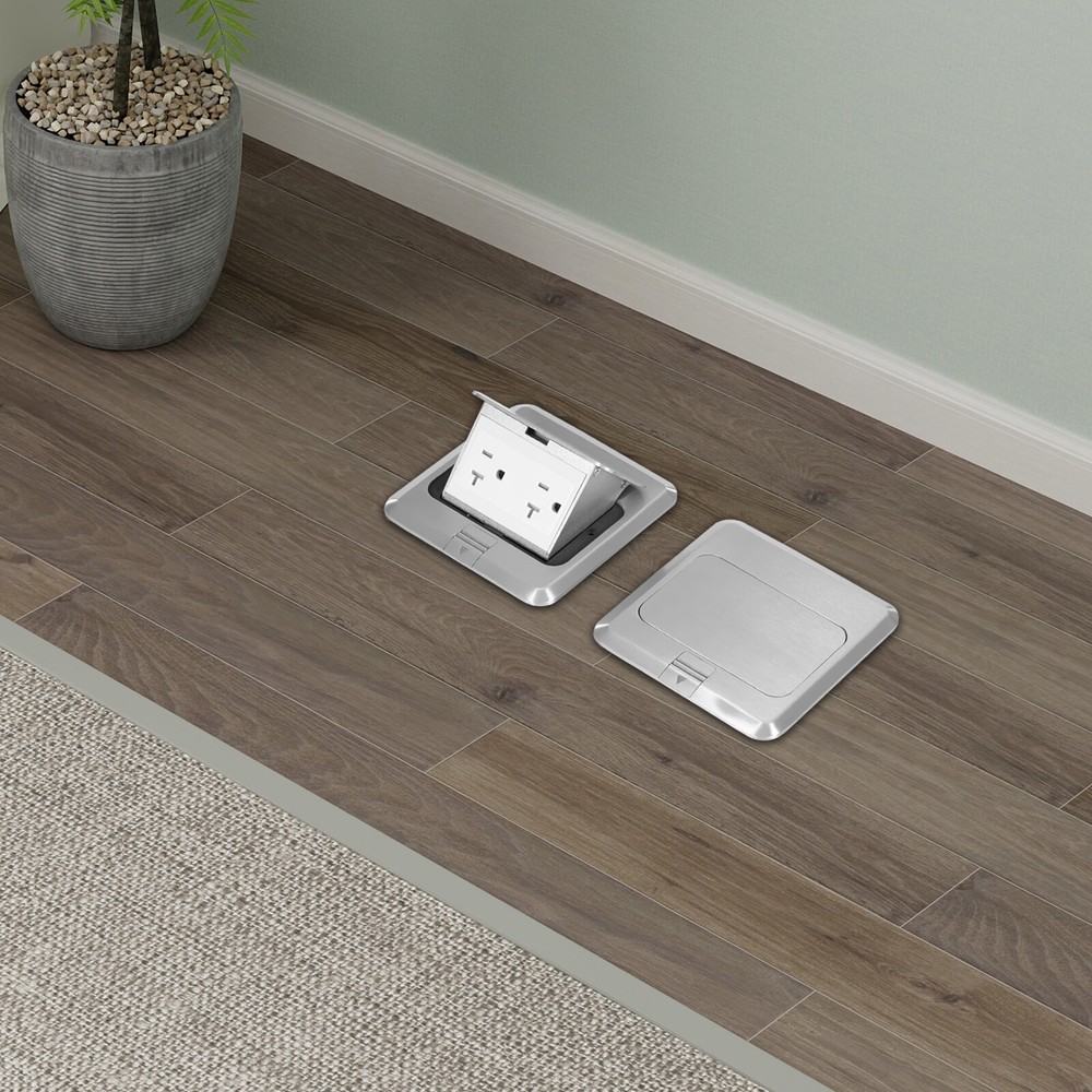 Pop-Up Floor Sockets, Pop Up Floor Outlet Sockets, 2PCS Hidden Socket