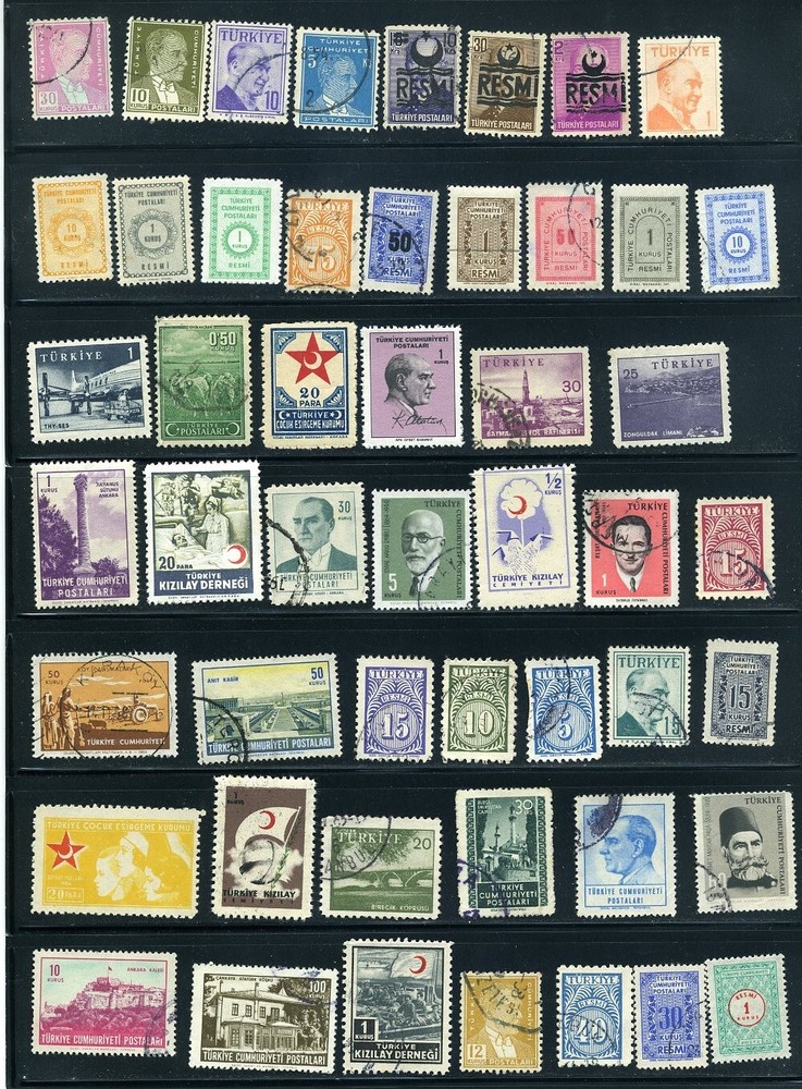 Turkey MH & Used Stamp Lot - All different & unchecked Lot #Tur01