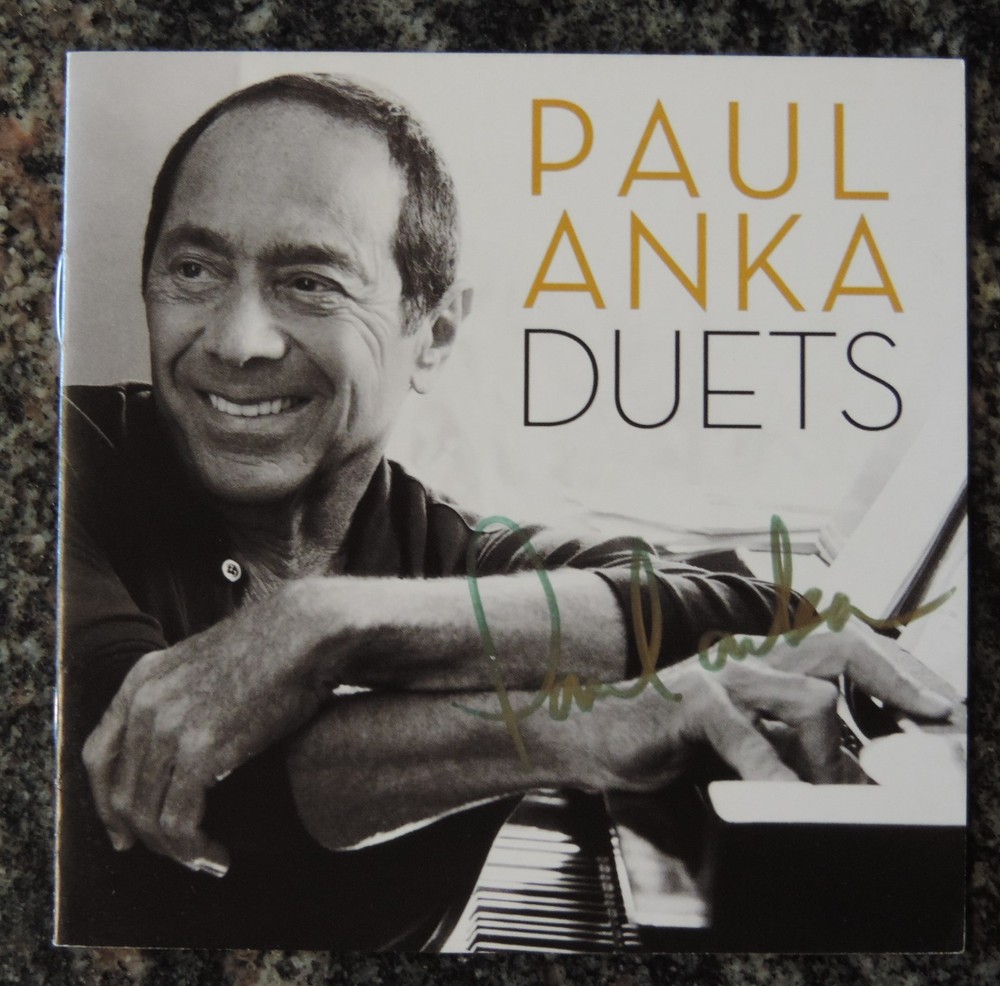 AUTOGRAPHED Paul Anka Duets SIGNED CD insert plus factory sealed duets cd
