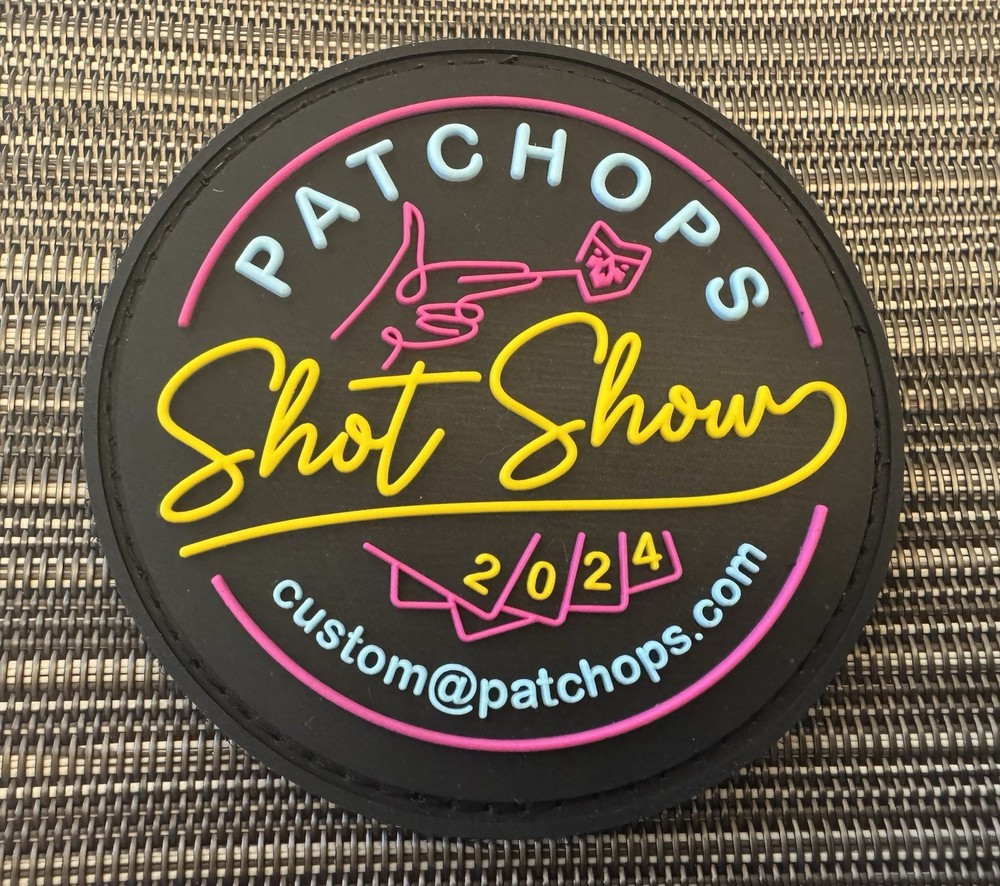 3M Patchops PVC V BACK PATCH Shot Show 2024 Quality Tactical Patch Ops Colorful