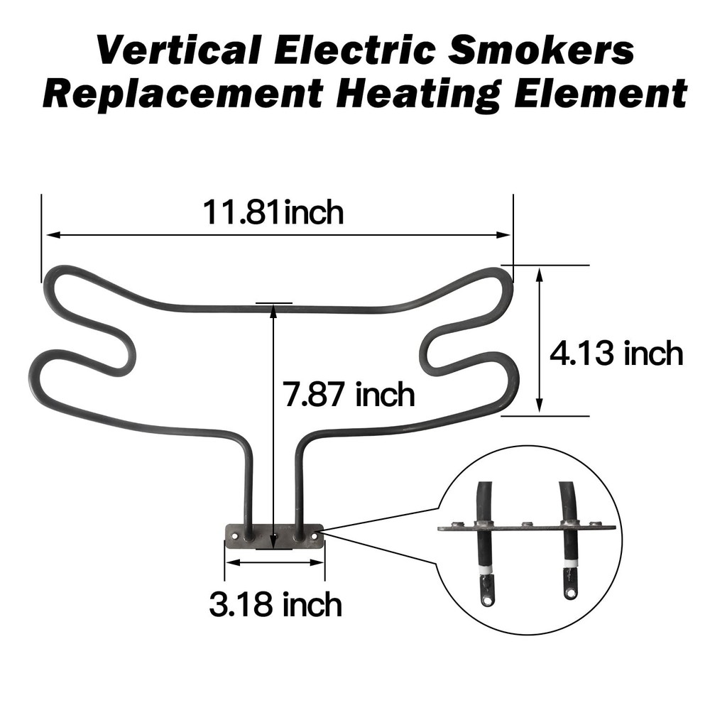 Replacement 1650W Heating Element for Pit Boss Electric Smoker - Easy Control
