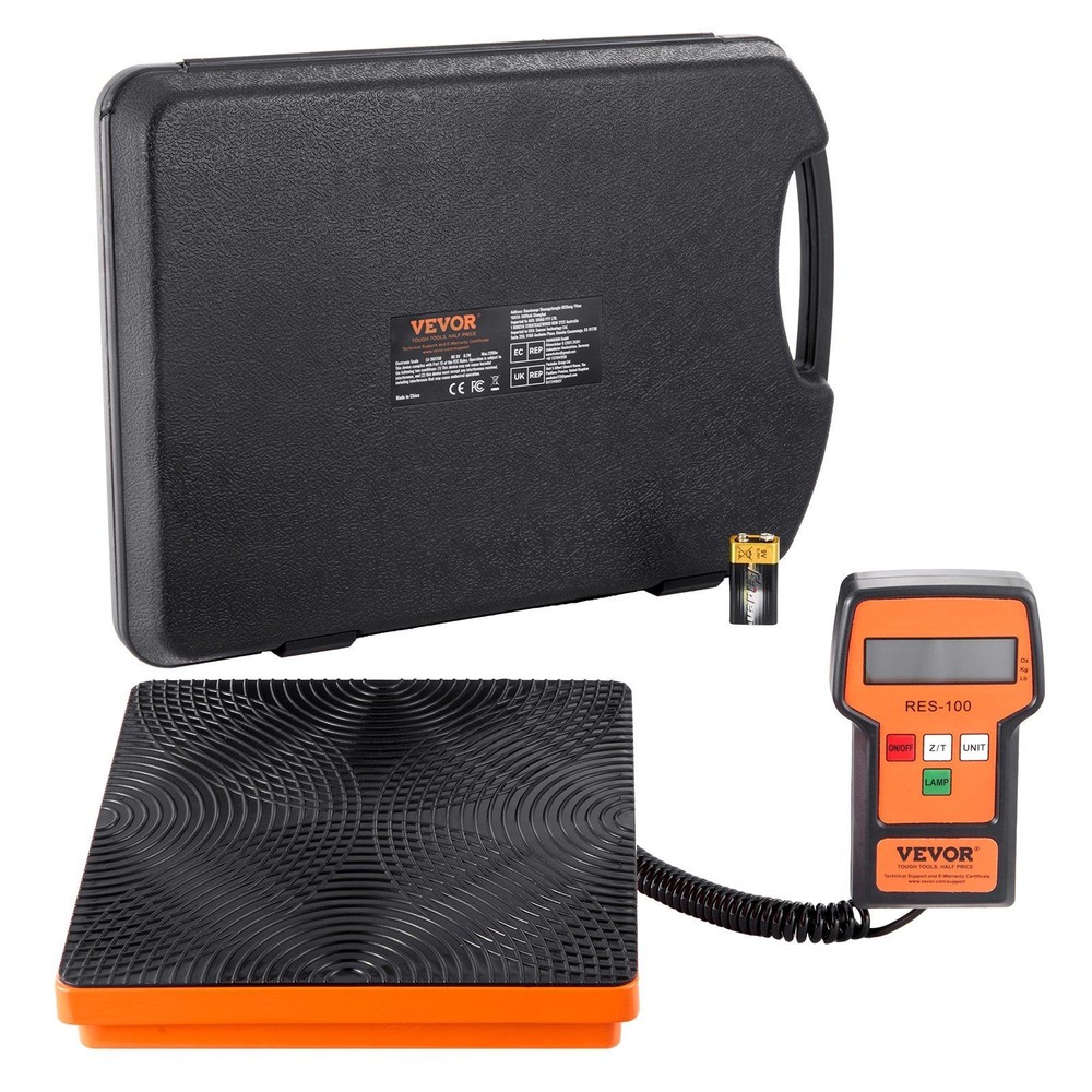 220lb LCD Refrigerant Scale, Digital HVAC Charging Scale with Easy View Remote