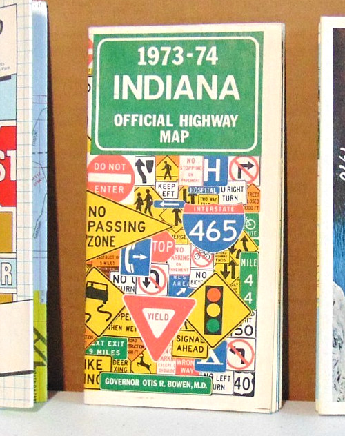 1973-74 Indiana Official Highway Map
