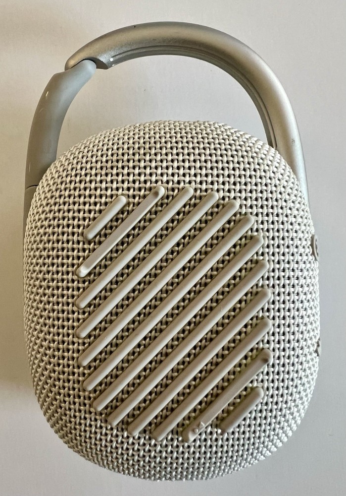 JBL Clip 4 Bluetooth Speaker Gray TESTED Works w/ Cable