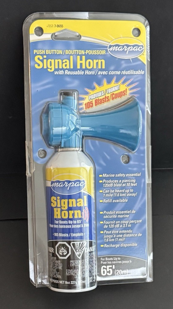 Marpac Push Button Signal Horn - 7-0655