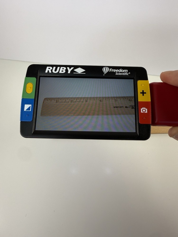 Freedom Scientific RUBY Handheld 5'' Video Magnifier Without Charger WORKING