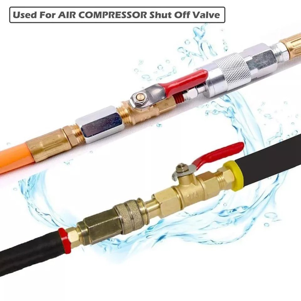 2PCS 3/8" Male Female NPT Brass Ball Valve for Water Pipe Fitting Air Compressor