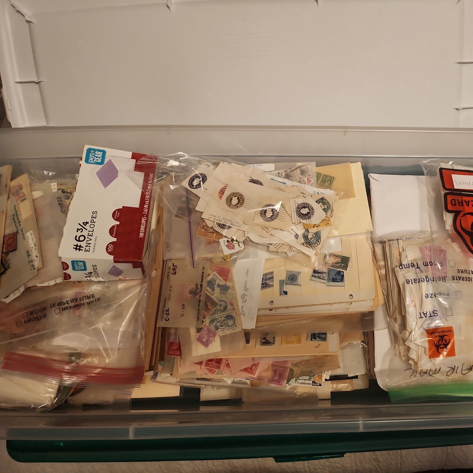 Huge Assortment Worldwide US/Foreign Stamps Used, Mint, Glassines, Covers, BOBs