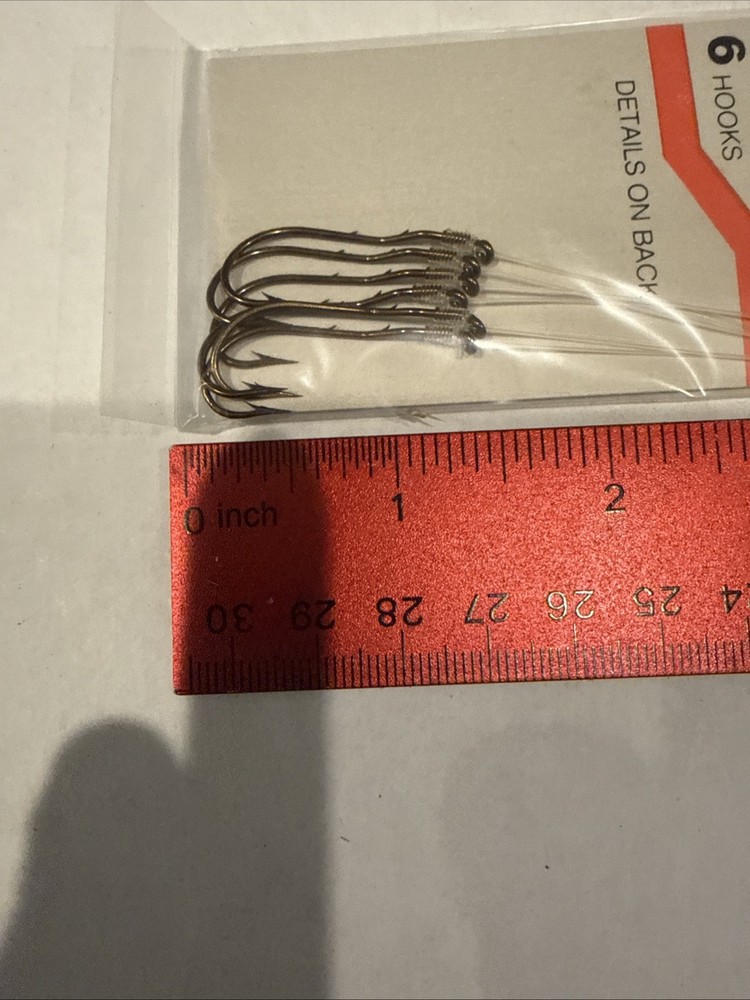 Tru-Turn Snelled Hooks Ref 307G Size 2 Qty 6 Per Pack