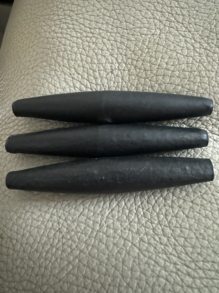INLINE PREDATOR , DEAD BAIT Weights X 3 Rubber Coated 2.5oz Each, PIKE