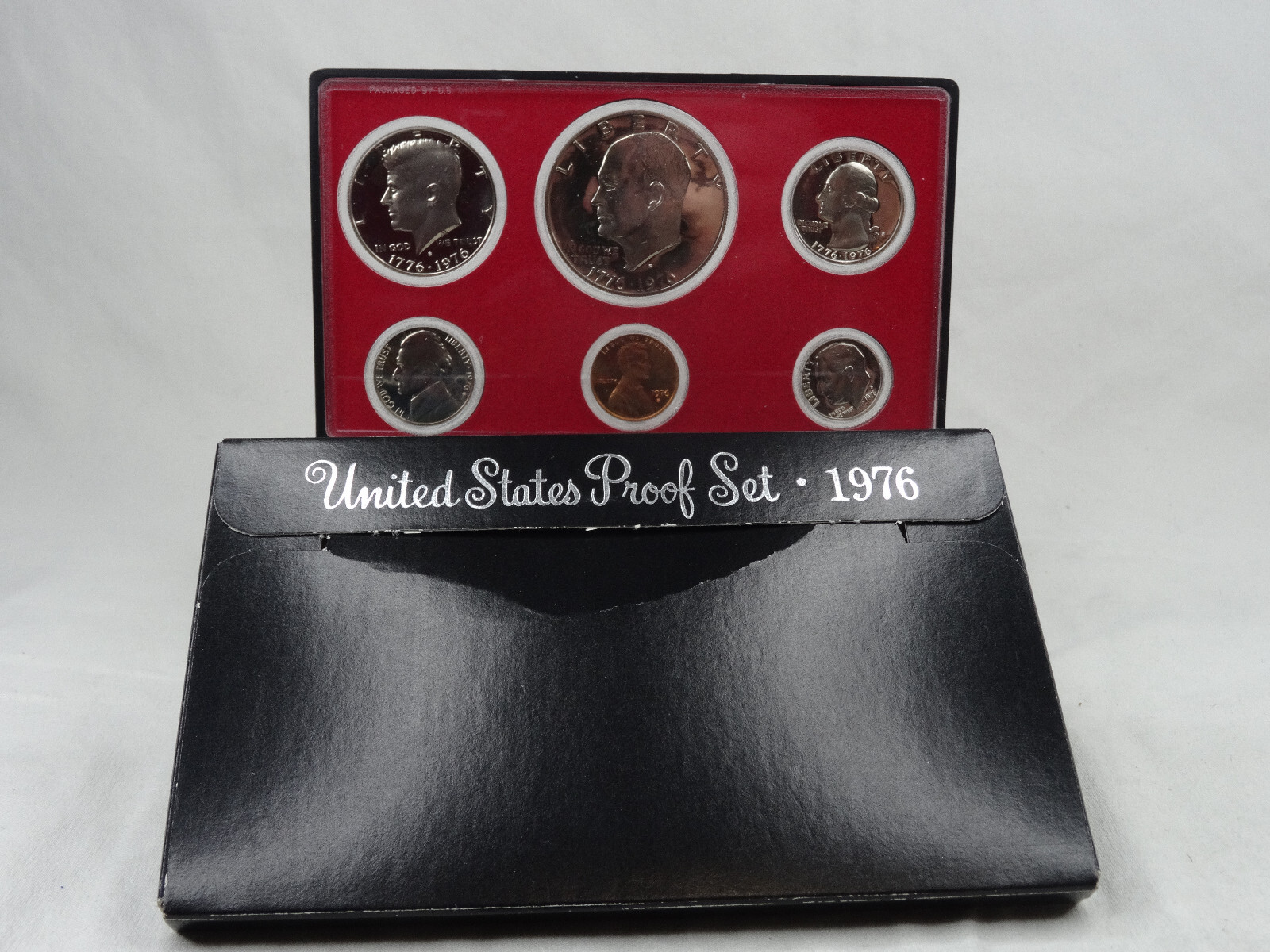 1970-1979 Lot of 10 US Mint Proof Sets Decade 57 Coins 40% Silver Kennedy OGP