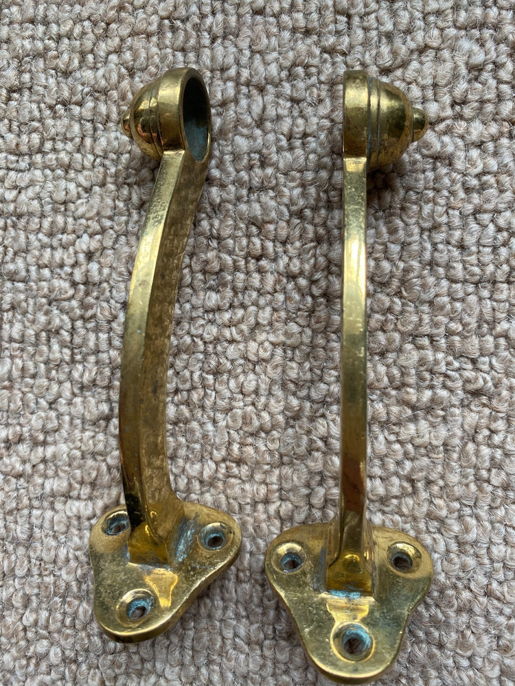 Victorian Brass  Brackets  Vintage Salvage
