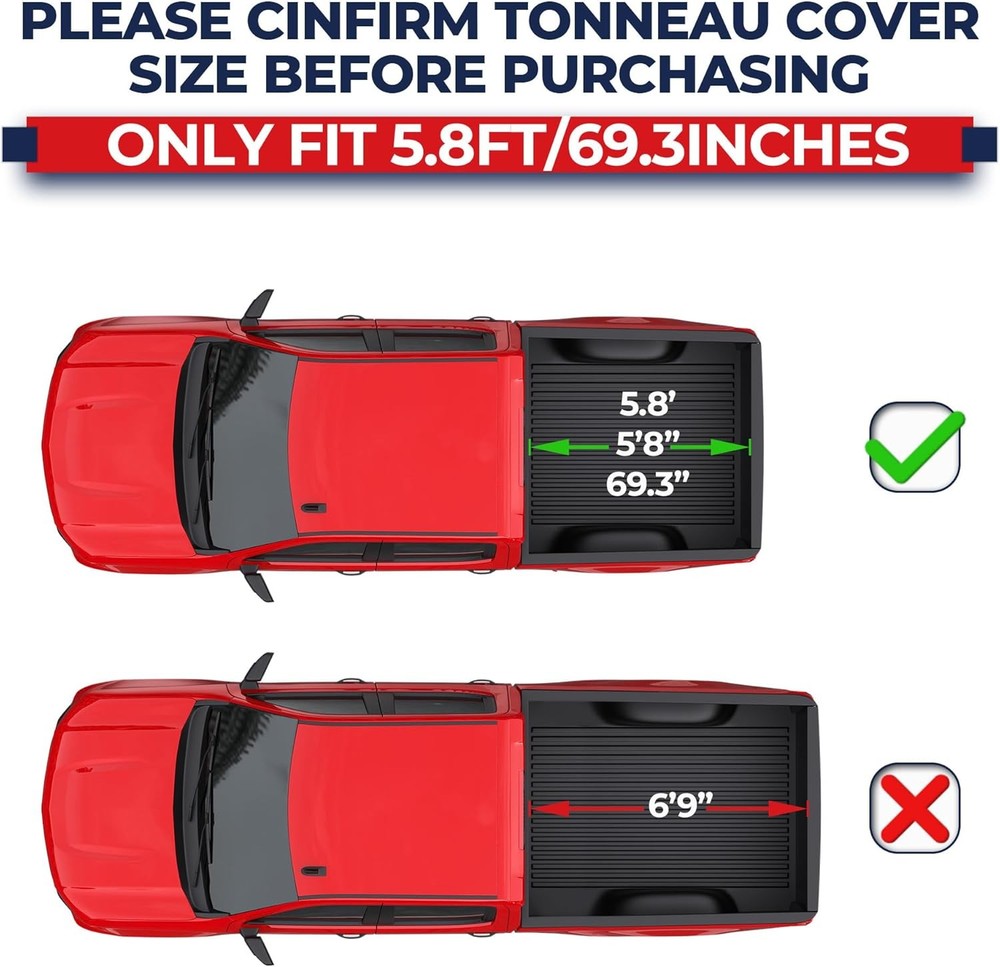 Soft Roll Tonneau Cover Silverado 5.8ft