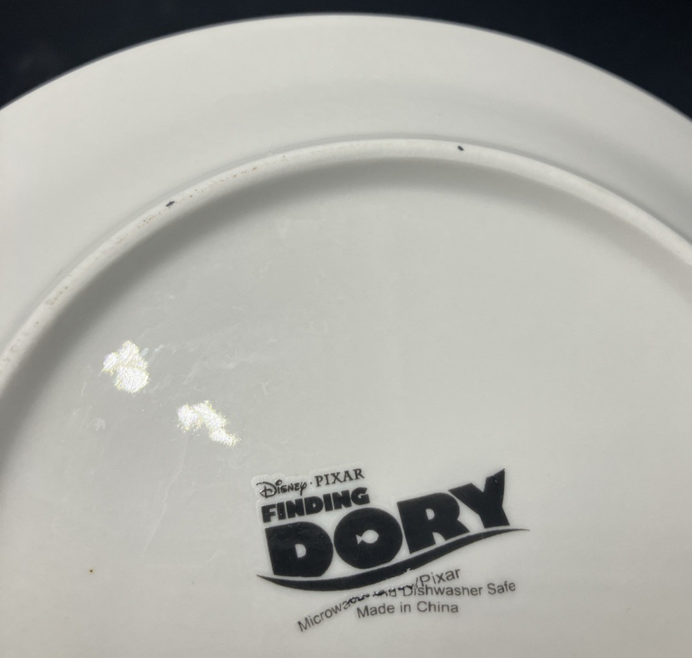 Disney 3 Piece Finding Dory Ceramic Dinnerware Set, Multicolor Plate, Bowl, Mug
