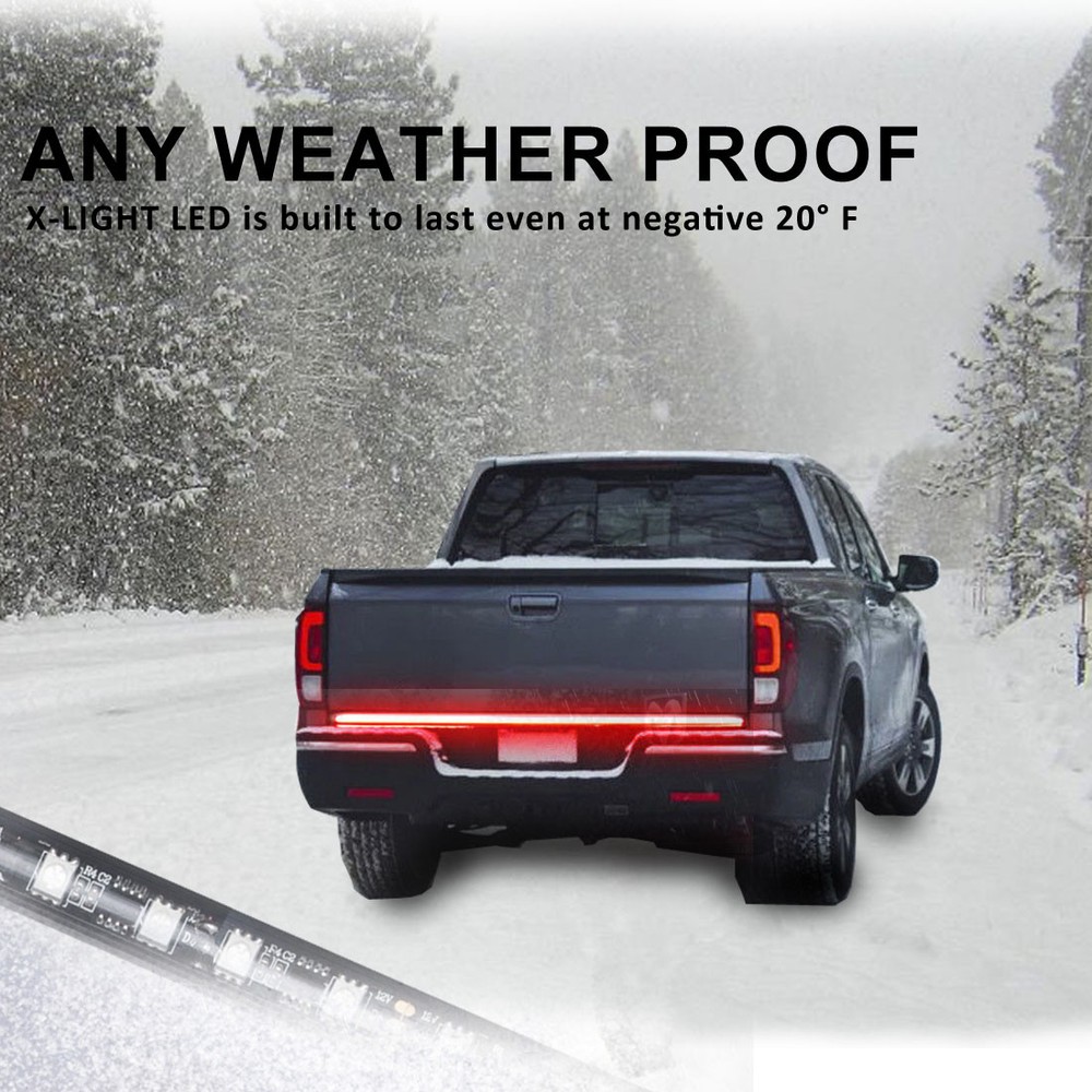 60" REDLINE TAILGATE LED LIGHT BAR 5 Functions RUNNING/SIGNAL/BRAKE/REVERSE