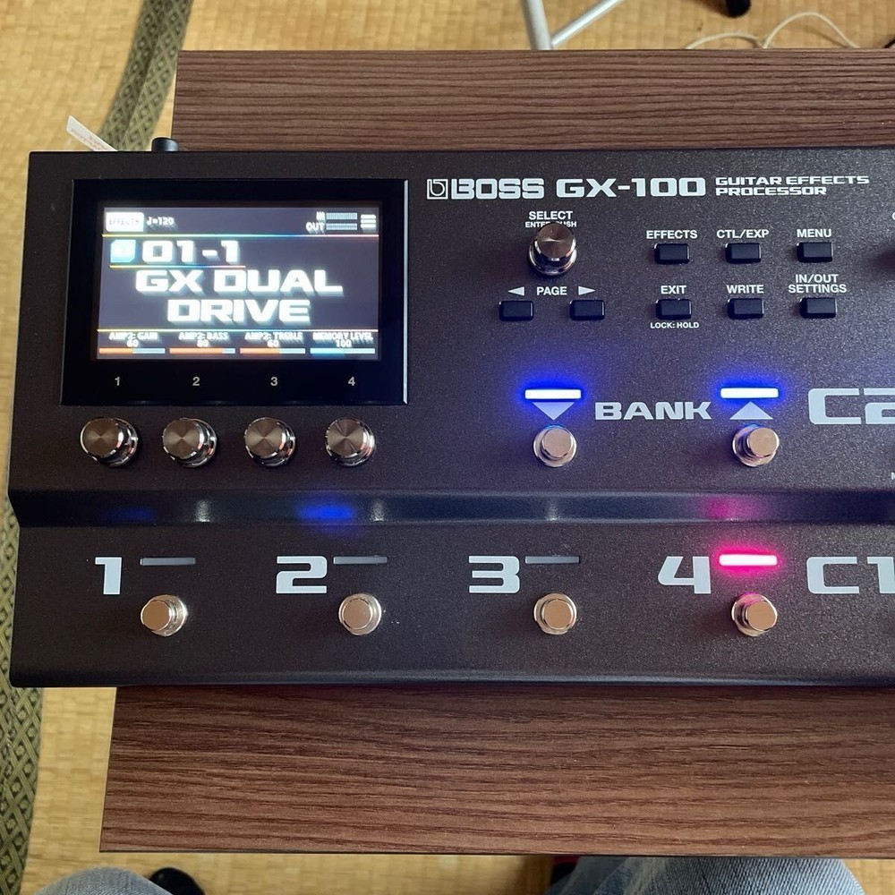 Boss GX-100 Guitar Effects Processor Multi-Effects Pedals W/ Adapter
