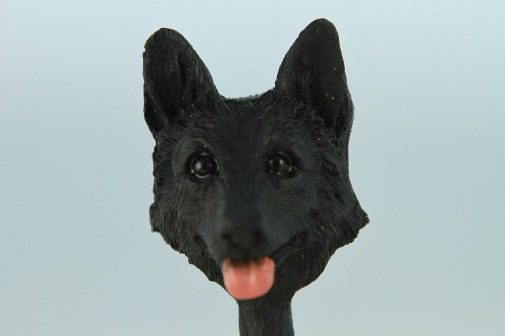 GERMAN SHEPHERD BLACK INTERCHANGEABLE HEAD SEE BREEDS , BODIES @ EBAY STORE)