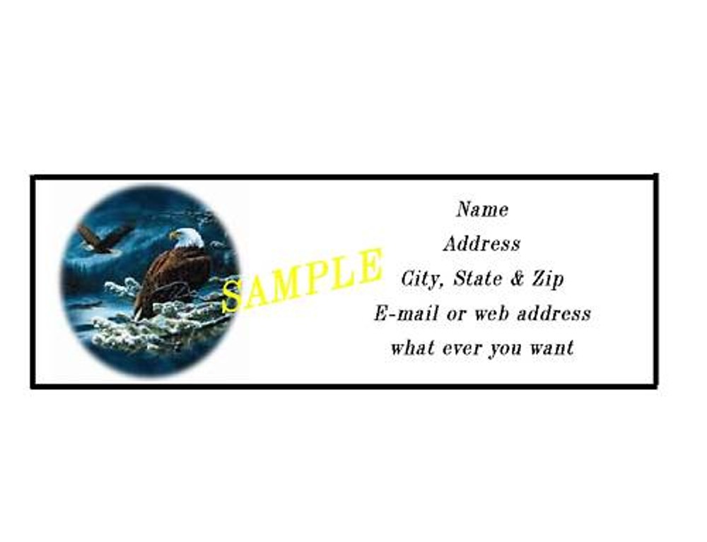 EAGLE ADDRESS LABELS COOL!!! #6