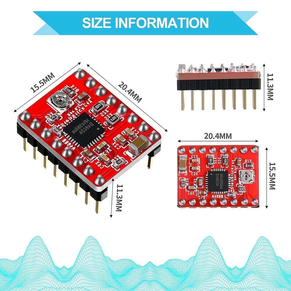 Stepper Motor Driver Module Set 10pcs for 3D Printers Reprap RAMPS1 4