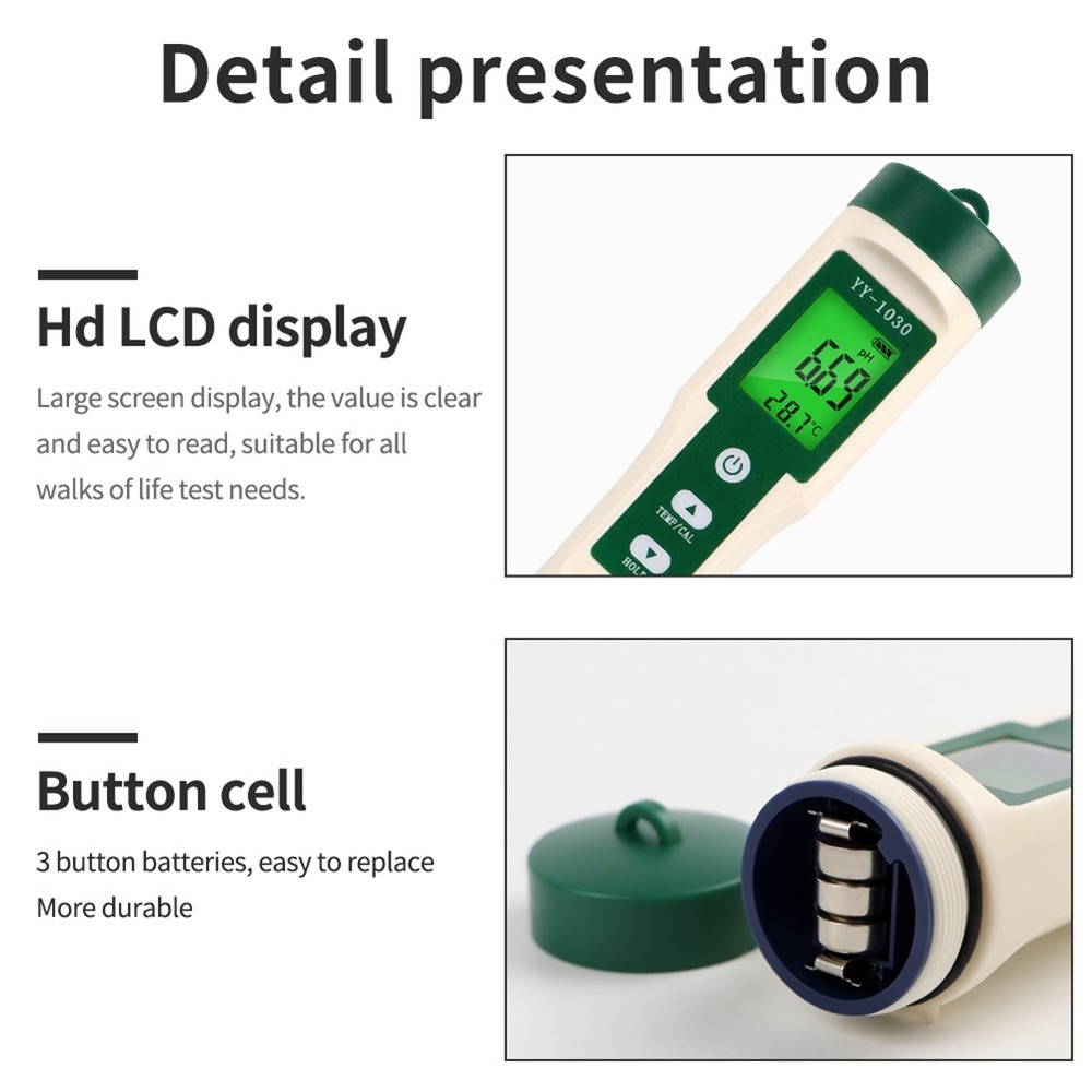 Professional Food Meter High Accuracy Sensor Temp Acidity Tester for2260