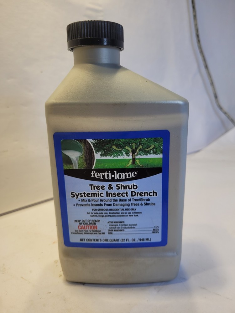 Fertilome Tree and Shrub Insecticide Drench borer White fly killer Bug Control
