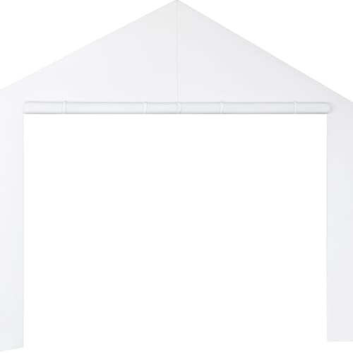 10X20 Canopy Tarp Carport () Front Panel White