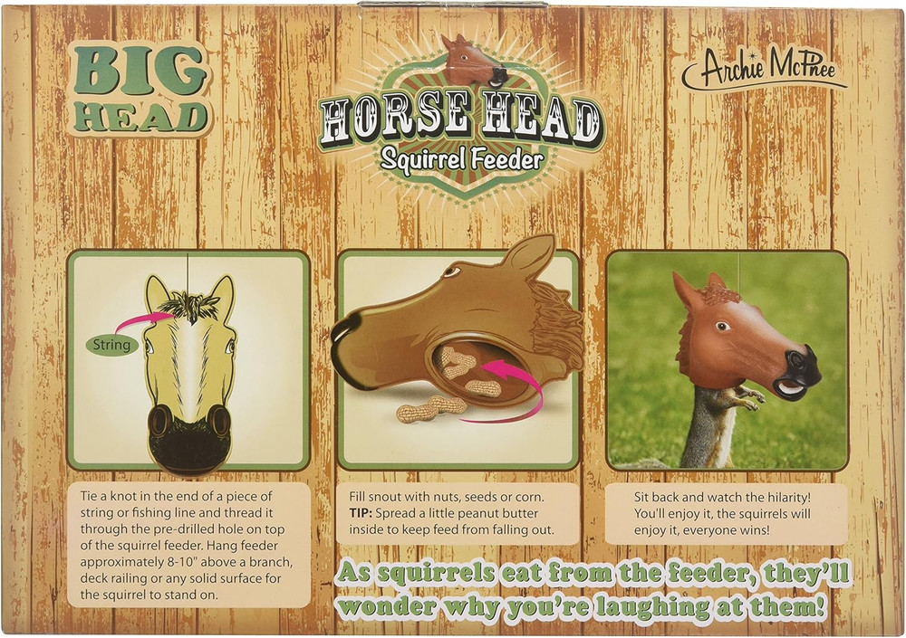 Horse Head Squirrel Feeder
