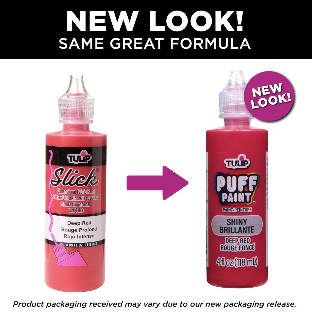 41402 Dimensional Fabric Paint 4oz Slick Deep Red