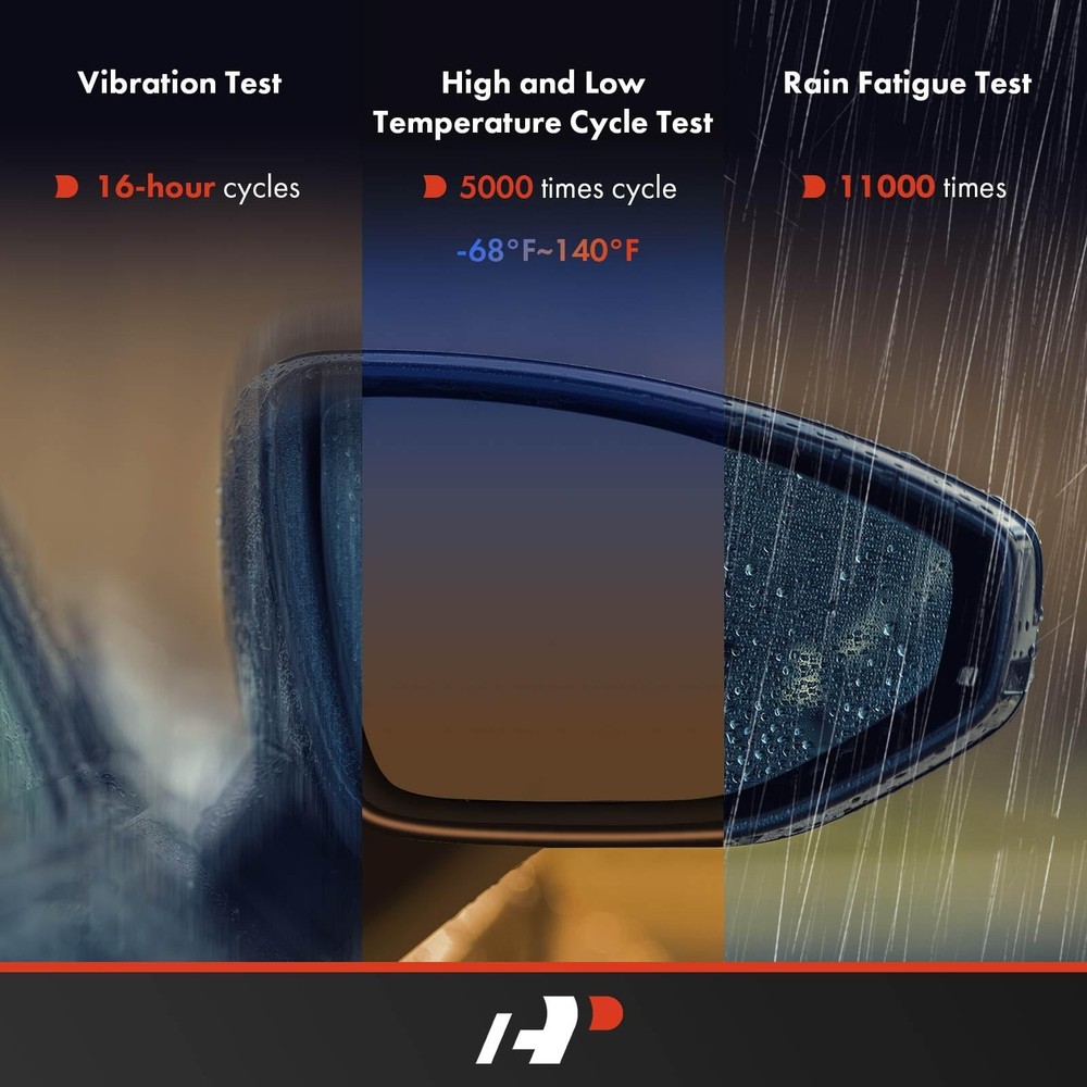 A-Premium Left Driver Side Power Door Mirror - Compatible with Honda Medium