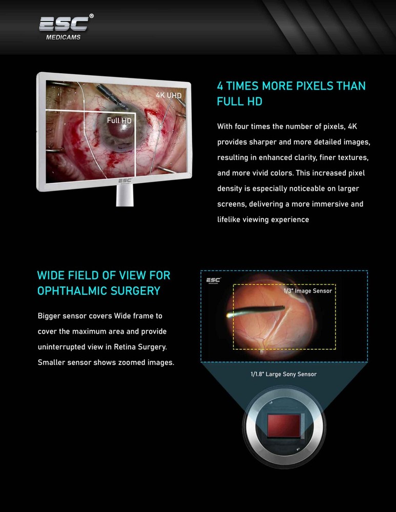 4k Microscope Camera for Surgical Operating Zeiss Beam Splitter C-Mount Adapter