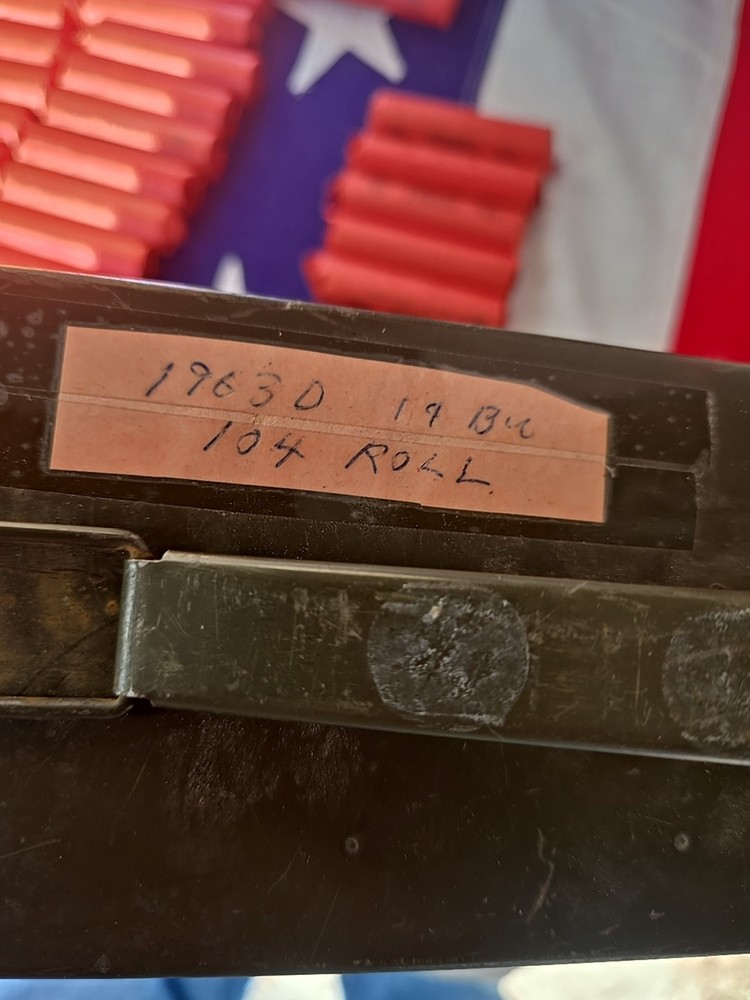 5 Rolled 1963 D Cent $2.50 Lincoln Copper MS Penny