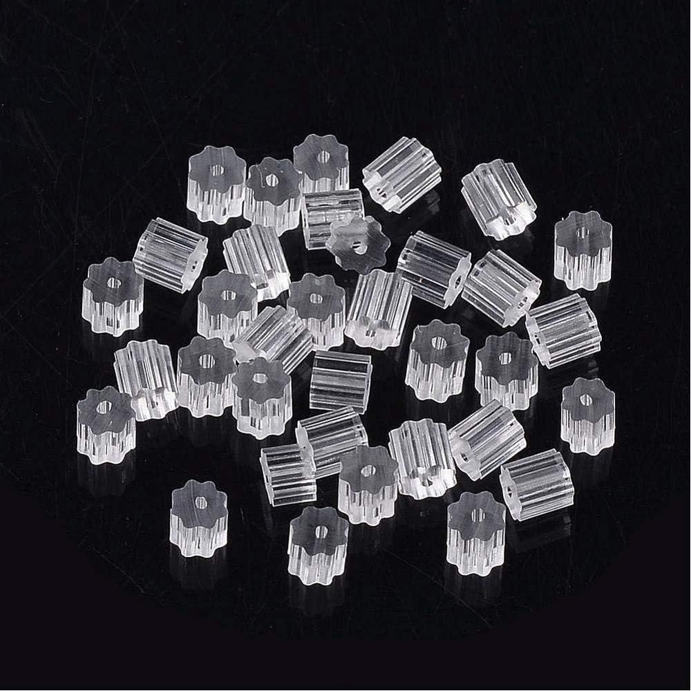 200 Silicone Earring Backs - Lightweight, Invisible & Perfect for DIY Projects