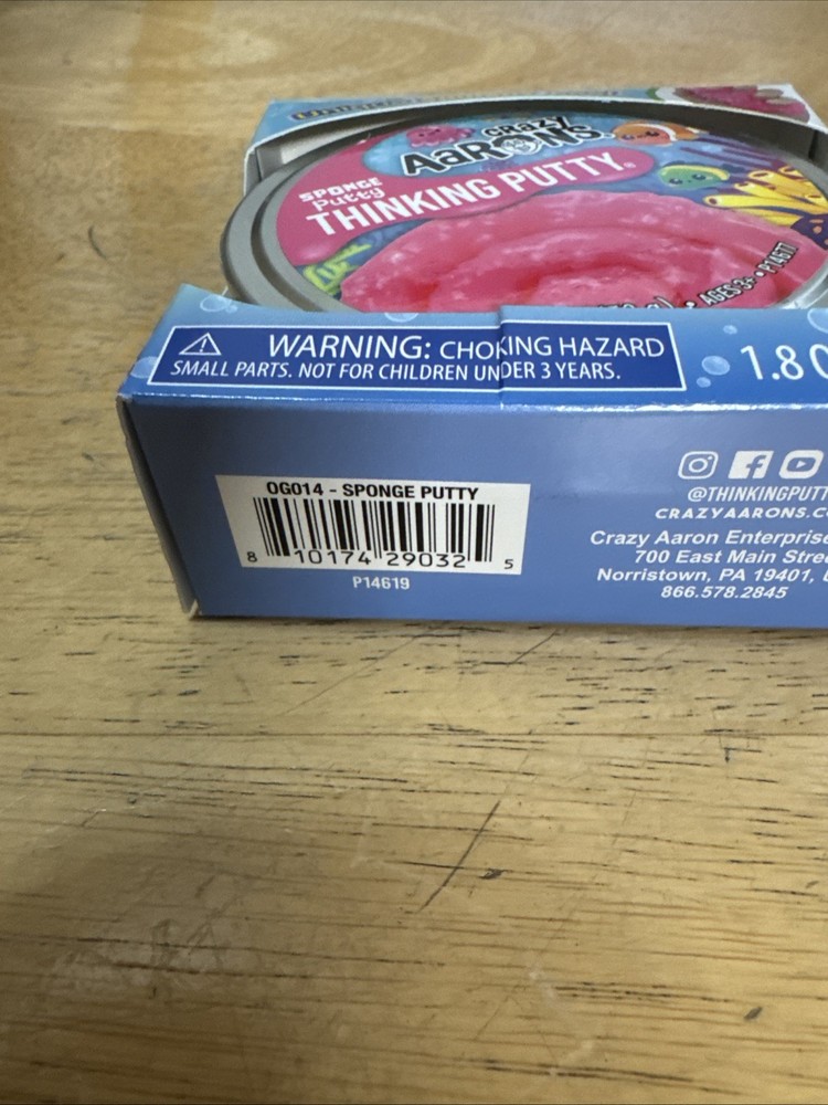 Putty 2.6 Oz. Sponge Putty Thinking Putty Pink New