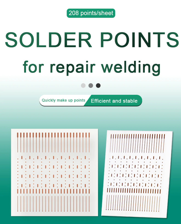 Micro Soldering Lugs Solder PCB Rework Trace Point Repair IC Pad Ripped BGA Tabs