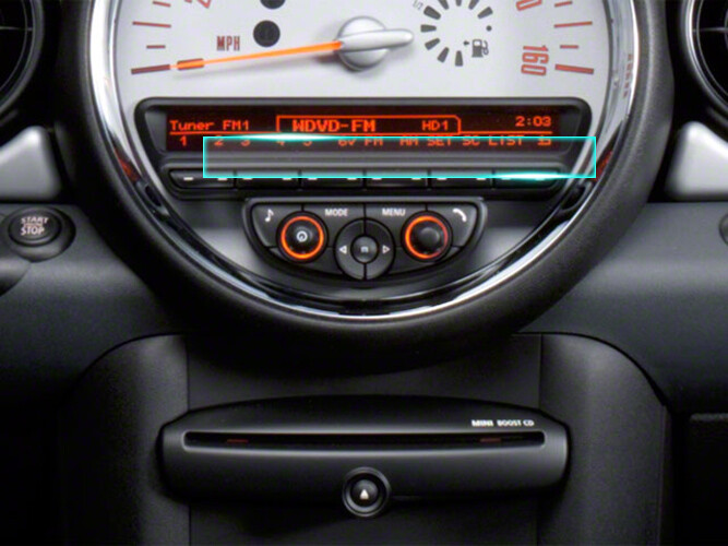 Crystal Clear Screen Protector for 2011 Mini Clubman Vehicle Navigation