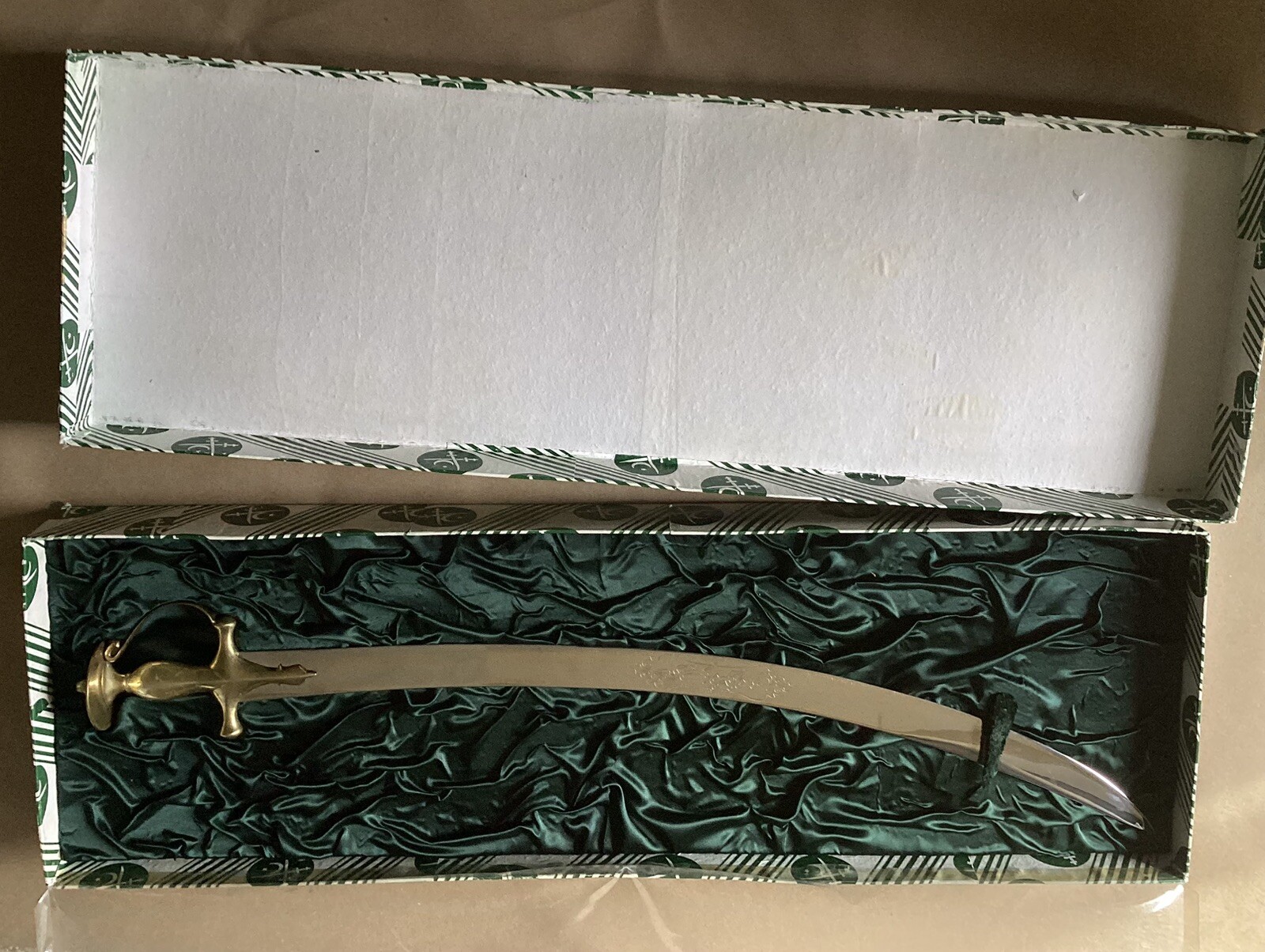 Pakistan Army Talwar Saber | Gift From General Mirza Aslam Beg, with Box, 32”